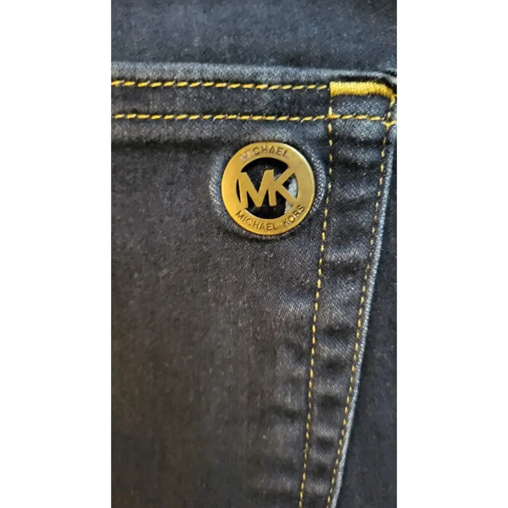 Michael Kors Women’s Size 14 Izzy Skinny Jeans Blue Denim Stretch Mid Rise Class